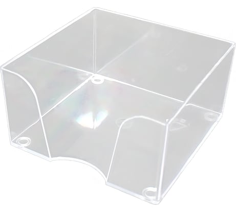Пластбокс для бумажного блока ОСКОЛПЛАСТ 9х9х5 см, прозрачный 995-03
