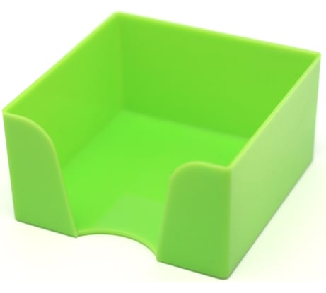 Пластбокс для бумажного блока ОСКОЛПЛАСТ 9х9х5 см, зеленый 995-10