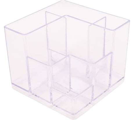 Подставка для канцелярских мелочей ОСКОЛПЛАСТ 6 отделений, прозрачная 601-03