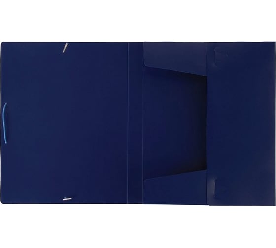 Папка-короб на резинках BRAUBERG 30 мм, синяя, 0.7 мм 224161