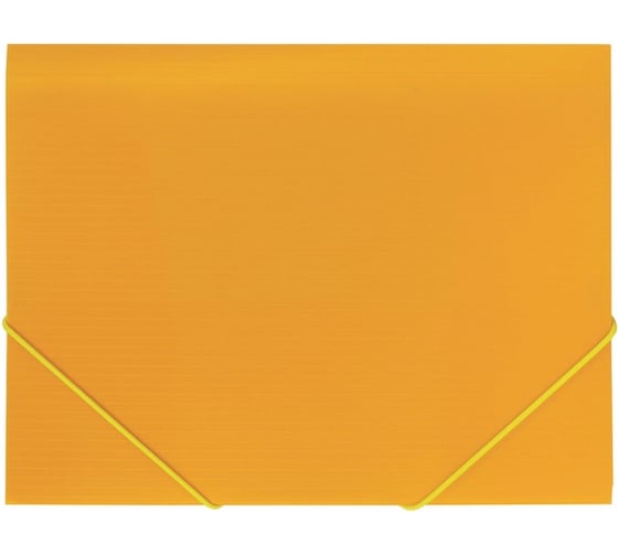Папка на резинках BRAUBERG Contract желтая, до 300 листов, 0.5 мм, бизнес-класс 221800