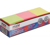 Неоновые стикеры Attache Economy 51x51 мм, 12 блоков по 100 листов 1266205