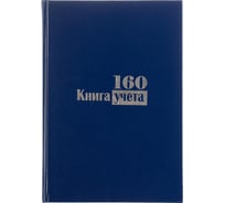 Бухгалтерская книга учета Attache А4, 160 листов в клетку, на сшивке, обложка бумвинил 889246