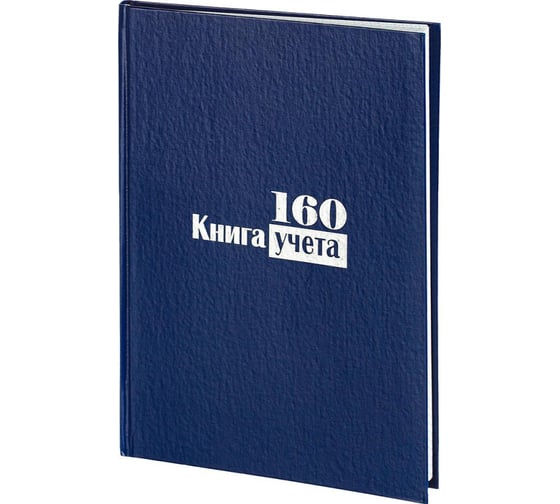 Бухгалтерская книга учета Attache А4, 160 листов в клетку, на сшивке, обложка бумвинил 889246