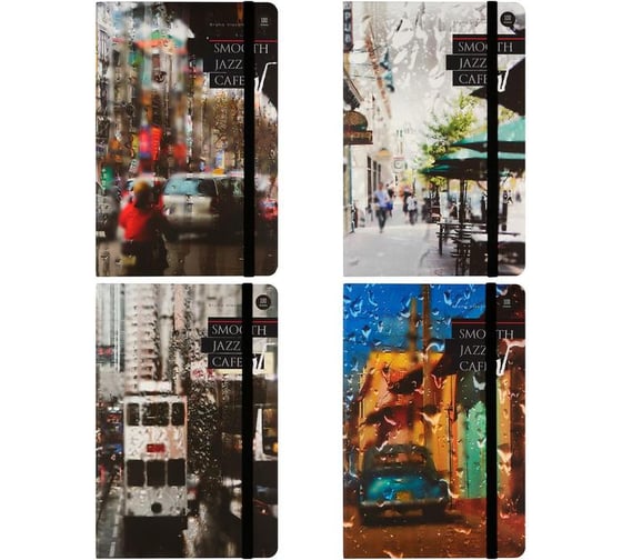 Блокнот Bruno Visconti Megapolis Journal Jazz Cafe А5 100 л.,145x210 мм, 3-477/03, 1217587