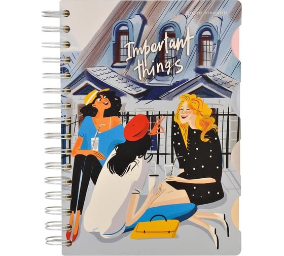 Блокнот Bruno Visconti Art Journal А5 120 л., в клетку/линейку/точку, на спирали 1390704