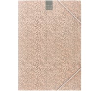 Картонная папка на резинке Attache Fleur A4, 30 мм, до 300 листов, коралловая, 270 г/кв.м 1289627