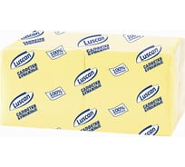 Однослойные бумажные салфетки Luscan Profi Pack 24х24 см пастель желтые 400 шт 470886