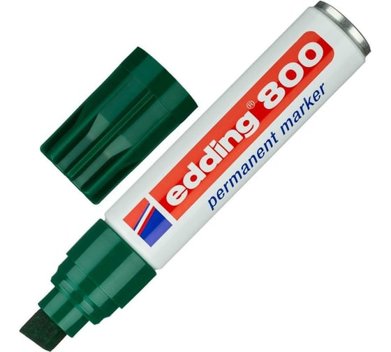 Перманентный маркер Edding 800/4 зеленый, 4-12 мм, скошенный наконечник 1183525