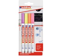 Набор меловых маркеров Edding 4085 Neon 1-2 мм, 4 шт 1284955