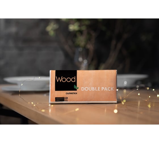 Салфетка бумажная WOOD double pack 200 листов 4612754820122 00-00000124