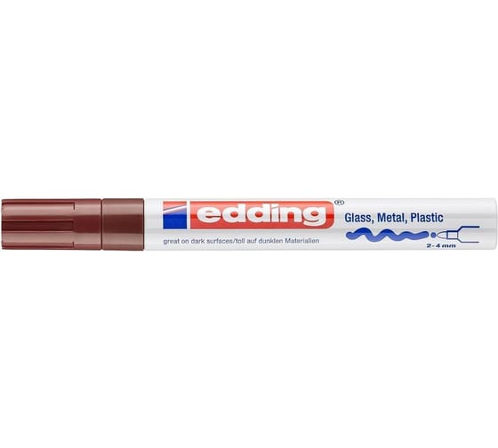 Маркер Edding 750/7 CR коричневый, 2-4 мм 1183448 1