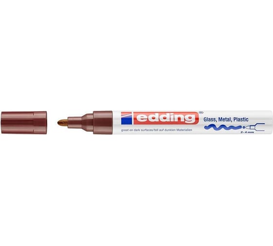 Маркер Edding 750/7 CR коричневый, 2-4 мм 1183448