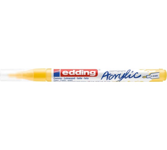 Акриловый маркер Edding 5300 желтый, 1-2 мм 1327801