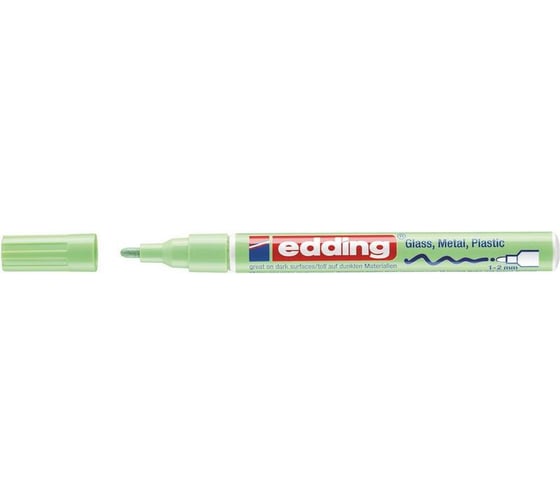 Маркер Edding 751/137 CR зеленый, 1-2 мм 1183463
