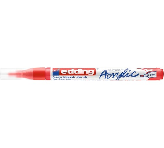 Акриловый маркер Edding 5300 красный, 1-2 мм 1327799