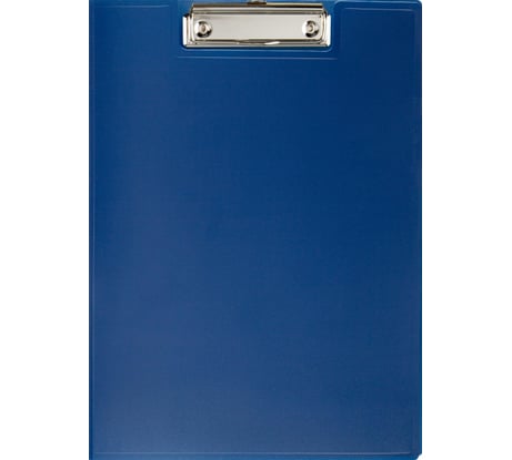 Пластиковая папка-планшет с зажимом и крышкой Attache A4, синяя 1291982