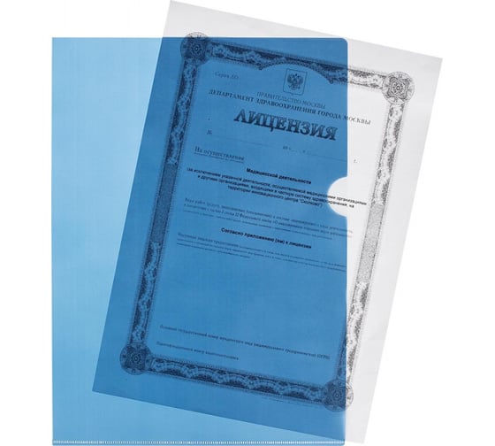 Пластиковая папка-уголок Attache A4, 100 мкм, цвет ассорти, 10 шт 1243049
