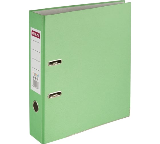 Папка-регистратор Attache Colored Light 50 мм, зеленая 611496