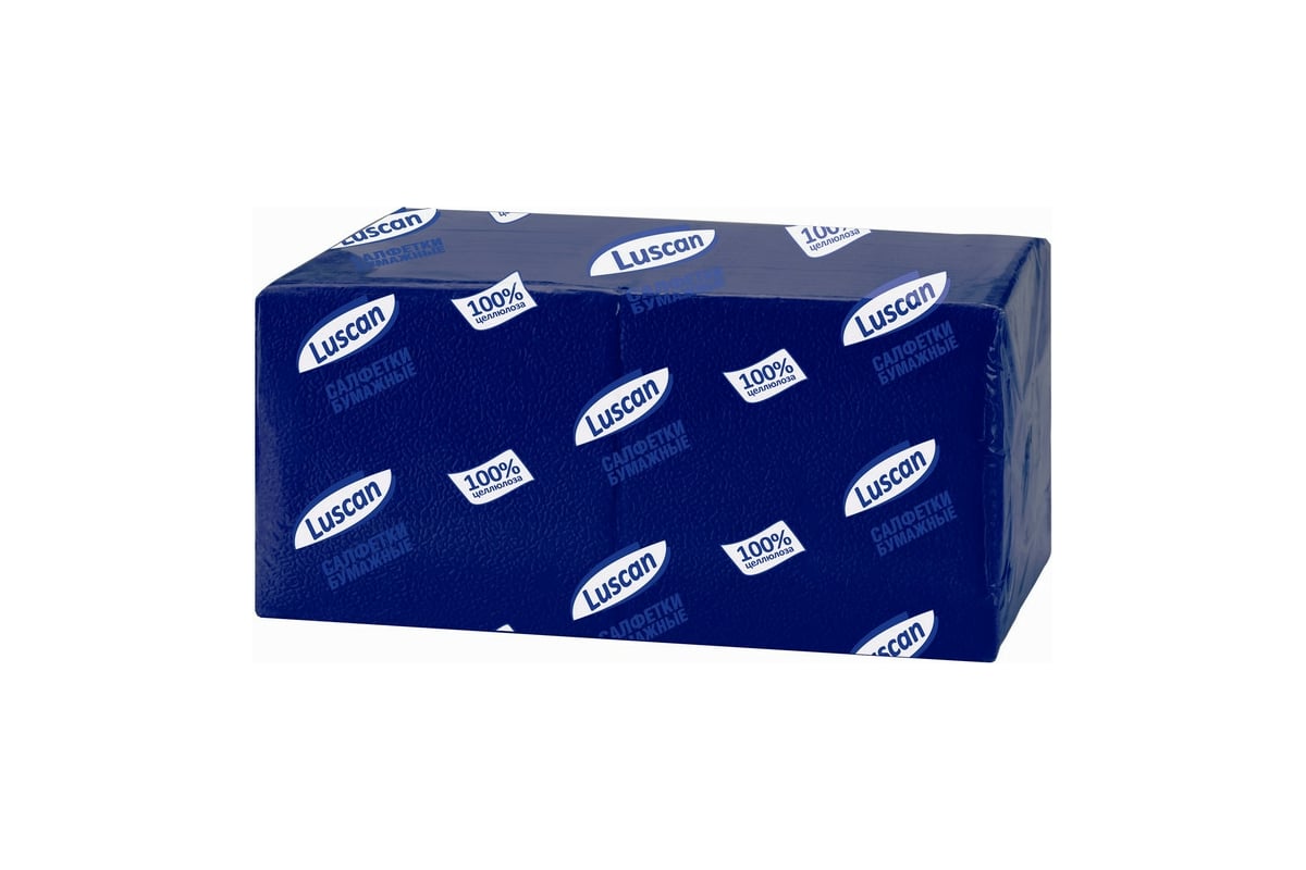 Однослойные бумажные салфетки Luscan Profi Pack 24х24 см синие 400 шт ...
