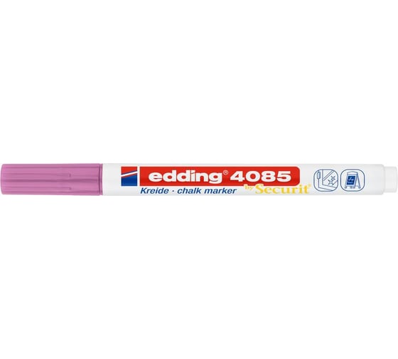 Меловой маркер Edding 4085 розовый металлик, 1-2 мм 1284947