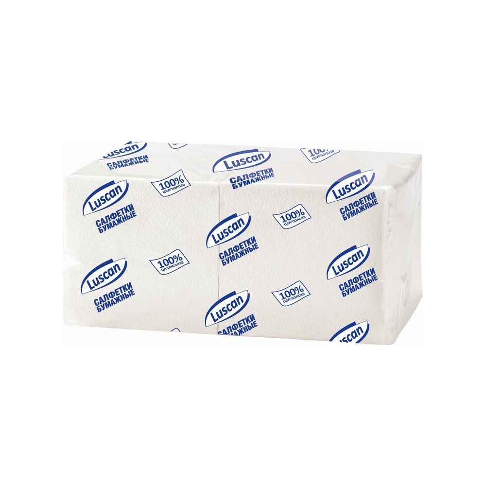 Однослойные бумажные салфетки Luscan Profi Pack 24х24 см белые 400 шт ...