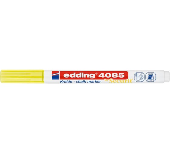 Меловой маркер Edding 4085 неоновый желтый, 1-2 мм 1284941