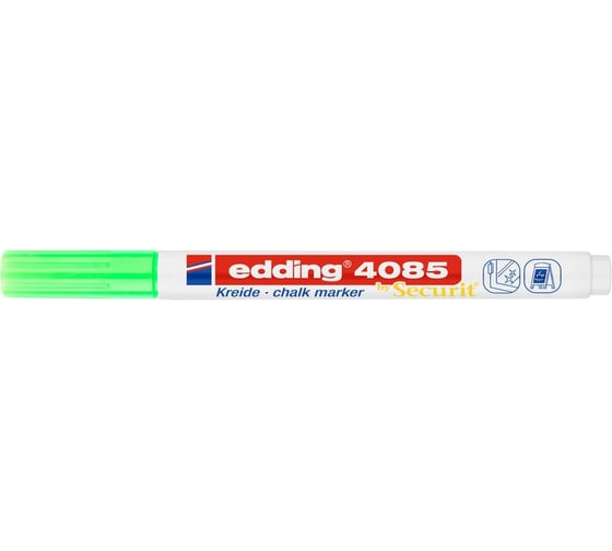 Меловой маркер Edding 4085 неоновый зеленый, 1-2 мм 1284940