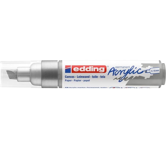 Акриловый маркер Edding 5000 серебристый, 5-10 мм 1327844