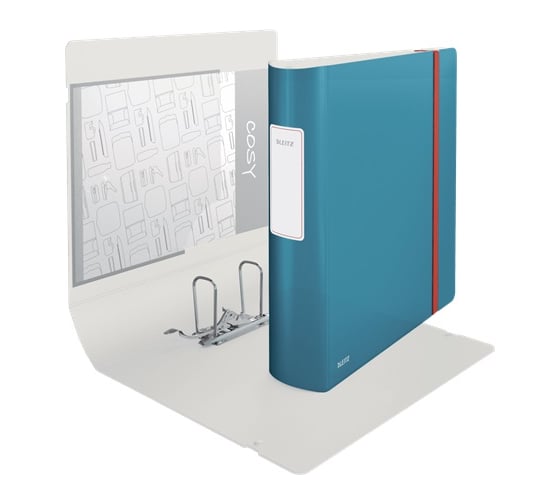 Папка-регистратор LEITZ 180 Active Cosy, soft touch, 80 мм, синий 10380061
