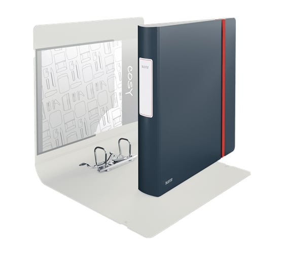 Папка-регистратор LEITZ 180 Active Cosy, soft touch, 50 мм, серый 10390089
