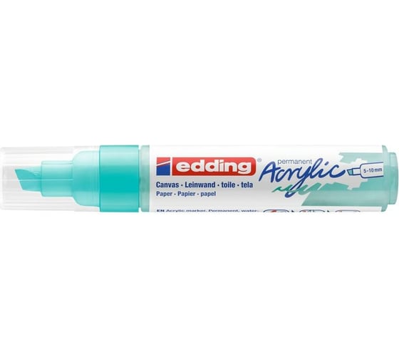 Акриловый маркер Edding 5000 бирюзовый, 5-10 мм 1327851
