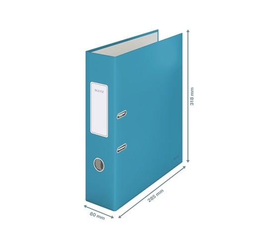 Папка-регистратор LEITZ 180 Cosy, soft touch, 80 мм, синий 10610061