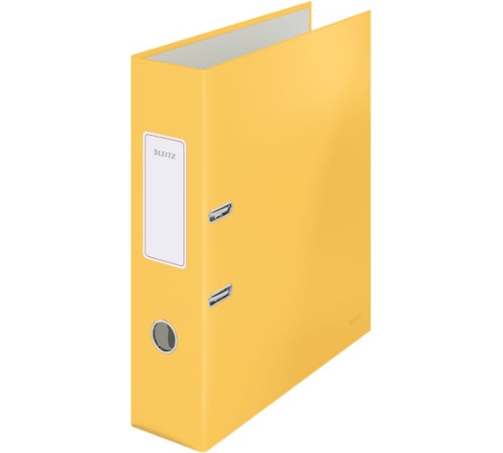 Папка-регистратор LEITZ 180 Cosy, soft touch, 80 мм, желтый 10610019