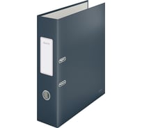 Папка-регистратор LEITZ 180 Cosy, soft touch, 80 мм, серый 10610089