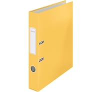 Папка-регистратор LEITZ 180 Cosy, soft touch, 50 мм, желтый 10620019