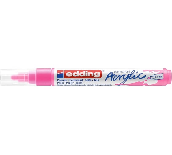 Акриловый маркер Edding 5100 неоновый розовый, 2-3 мм 1327840