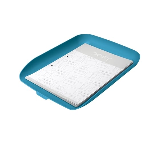 Горизонтальный лоток LEITZ Cosy, soft touch, синий 53580061