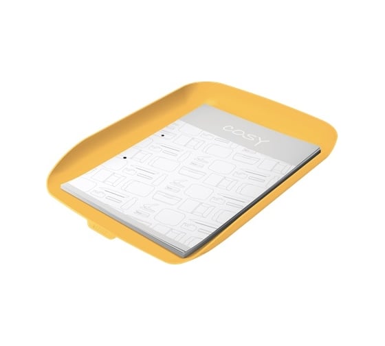 Горизонтальный лоток LEITZ Cosy, soft touch, желтый 53580019