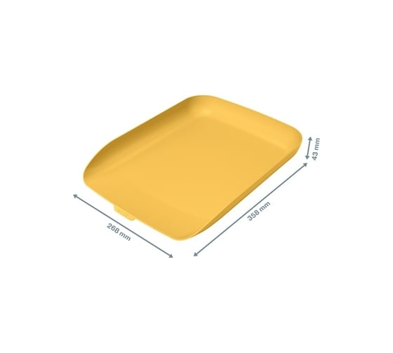 Горизонтальный лоток LEITZ Cosy, soft touch, желтый 53580019