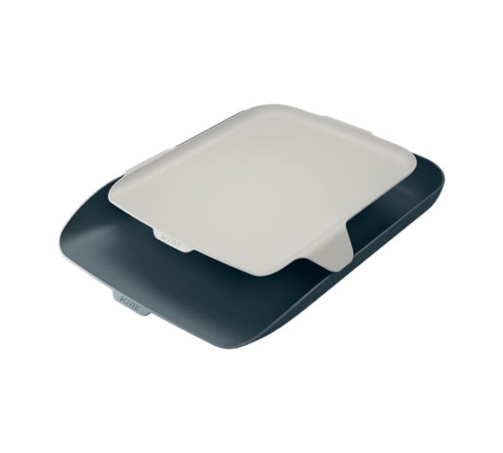 Горизонтальный лоток LEITZ Cosy с органайзером, soft touch, серый 52590089