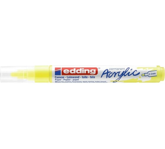 Акриловый маркер Edding 5100 неоновый желтый, 2-3 мм 1327838