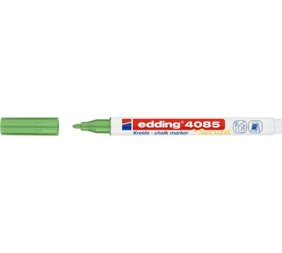 Меловой маркер Edding 4085 зеленый металлик 1-2 мм 1284945