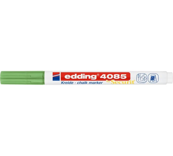 Меловой маркер Edding 4085 зеленый металлик 1-2 мм 1284945