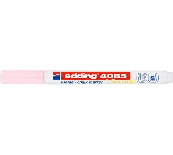 Меловой маркер Edding 4085 пастельный розовый 1-2 мм 1284950