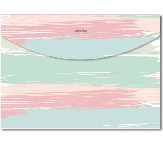 Папка-конверт на кнопке Attache Selection Pastel A4 200 мкм ассорти, 4 шт 1216782