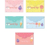 Папка-конверт на кнопке Attache Selection Sweet life A5 200 мкм., 5 шт 1251131