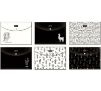 Папка-конверт на кнопке Attache Selection Llamas A5 180 мм., 6 шт 1067688