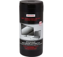 Влажные чистящие салфетки OfficeClean PRO для ЖК и других экранов в тубе 100 шт 262498