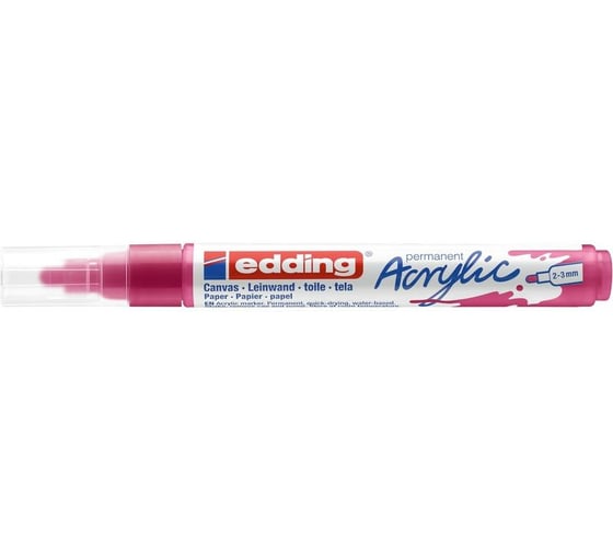 Акриловый маркер Edding 5100 фуксия, 2-3 мм 1327829